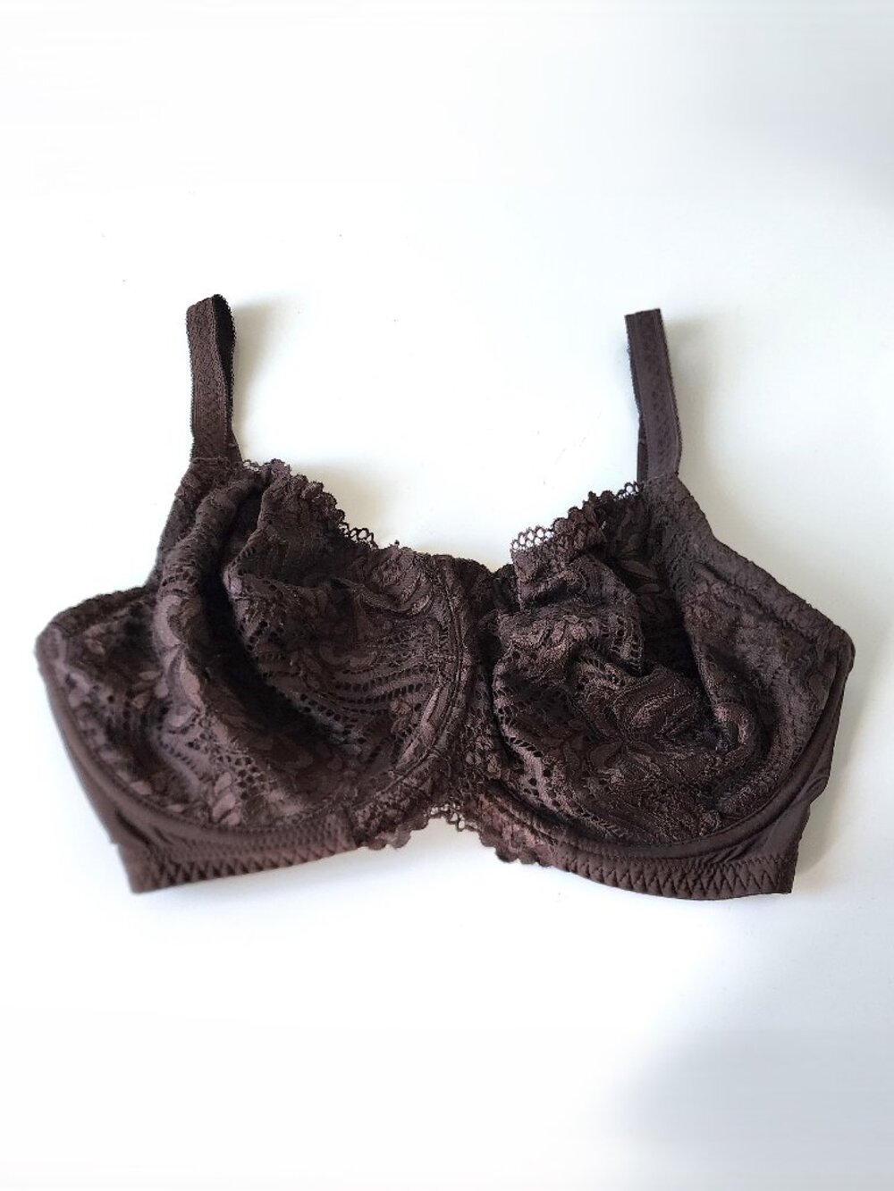 Change brown lace bra 34K US 34H UK